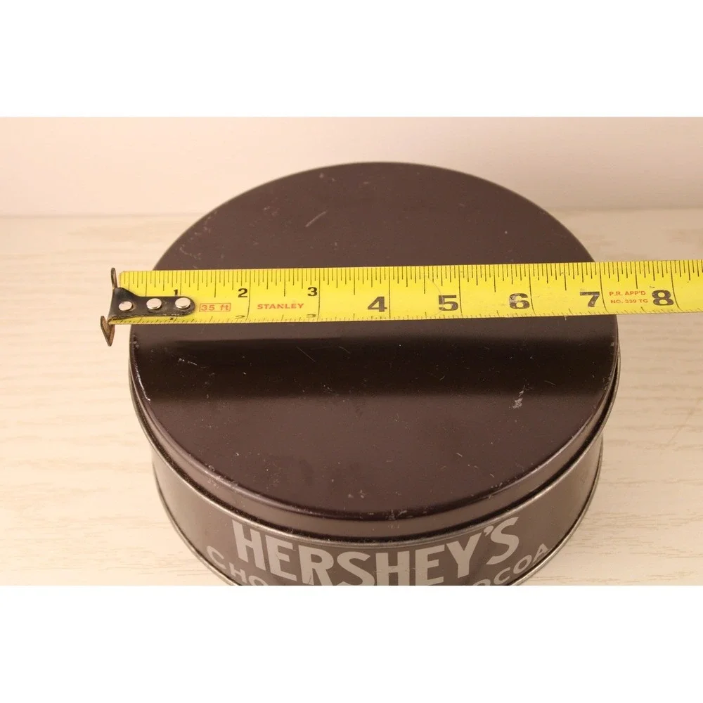 Hershey's‎ Cocoa Round Tin Storage Set - Vintage Chocolate Collectible Tins